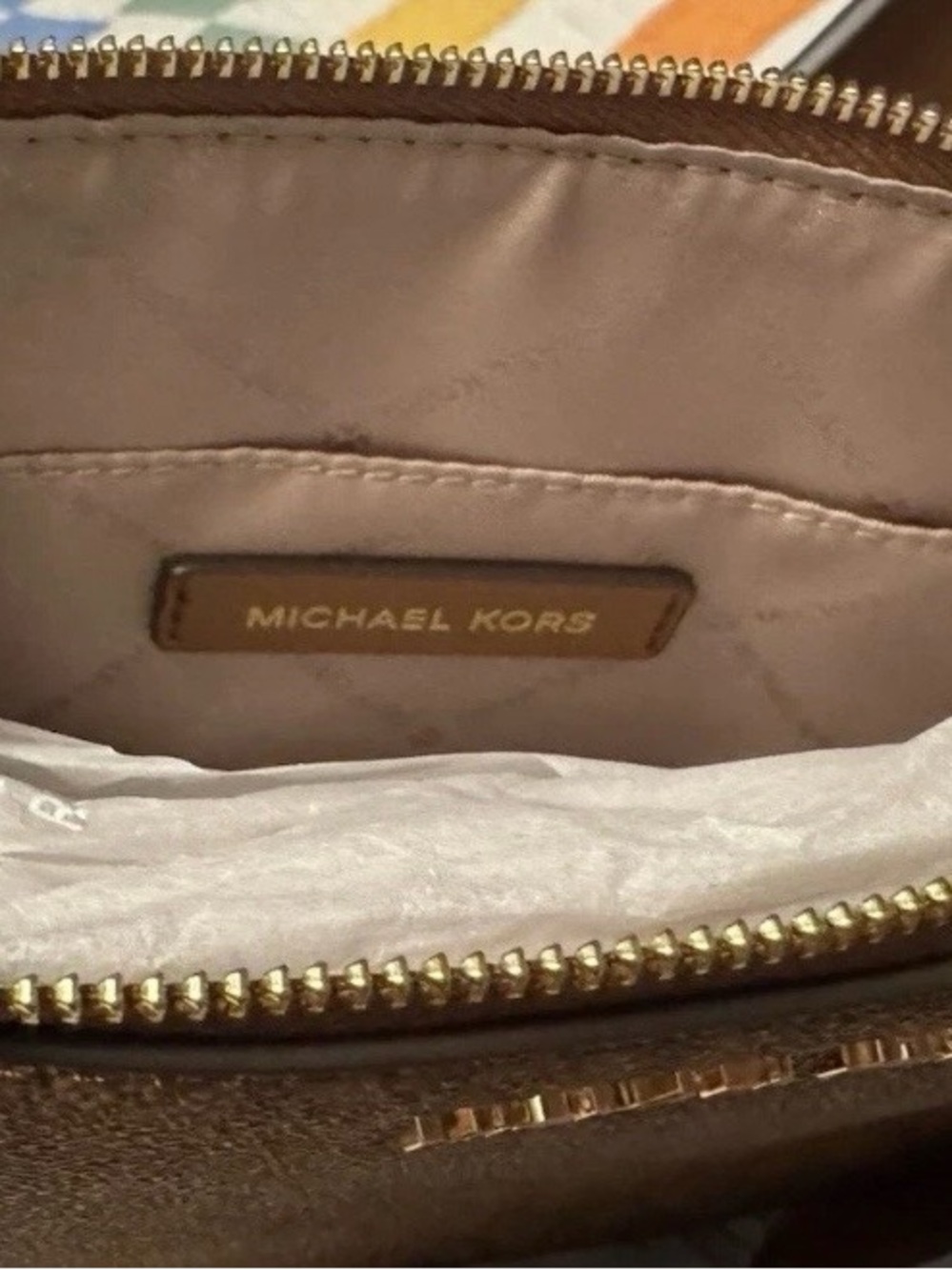Michael Kors Charlotte 3-in-1 Tote Brown Leather Bag NWT